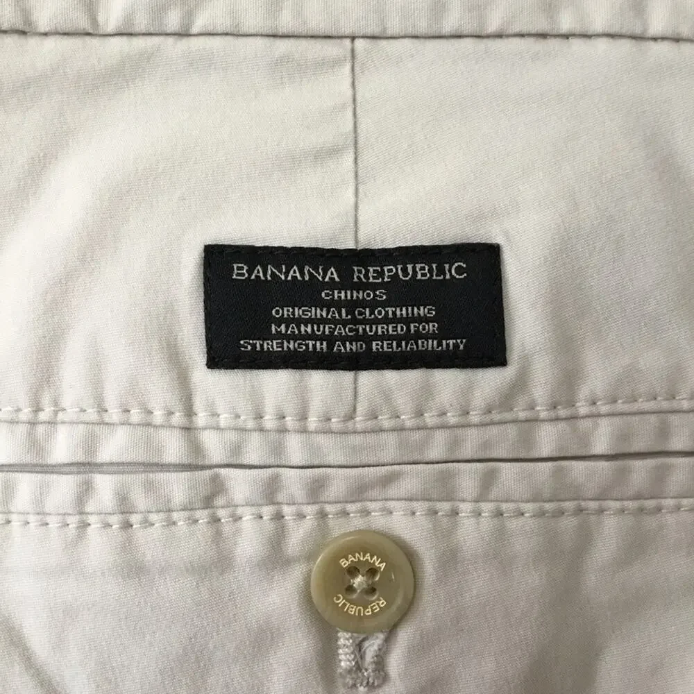 Banana Republic Light Beige Aiden Chino Pants